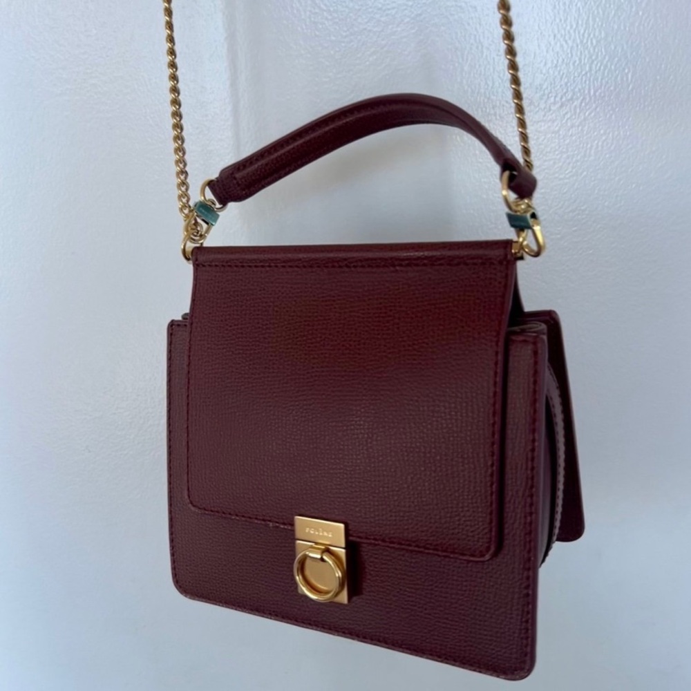 Polène Mini Sept in Smooth Burgundy